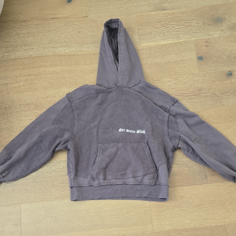 Get Some Sleep GSS Everyone I Love Is Here Cropped Crew Hoodie